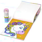 Spin Master Melissa & Doug - Sticker WOW! Einhorn Aufkleberstempel & Block, Basteln 