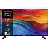 Telefunken D40F751X7CW, LED-Fernseher 102 cm (40 Zoll), schwarz, FullHD, Triple-Tuner, TiVo-Betriebssystem