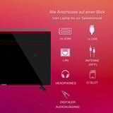 Telefunken D40F751X7CW, LED-Fernseher 102 cm (40 Zoll), schwarz, FullHD, Triple-Tuner, TiVo-Betriebssystem