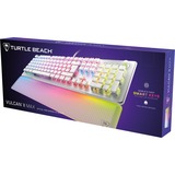 Turtle Beach Vulcan II Max, Gaming-Tastatur weiß/transparent, DE-Layout, TITAN II Optical Red