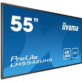 iiyama ProLite LH5542UHS-B3, Public Display schwarz, UltraHD/4K, IPS, HDMI