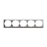0 Rahmen 5-fach 1725 KA-20 platin, Retail