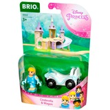 BRIO Disney Princess Cinderella mit Waggon, Spielfahrzeug 