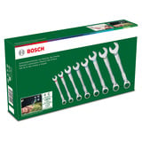 Bosch Heimwerken & Garten Schraubenschlüssel mit Ratsche Set, 8-teilig grün/schwarz