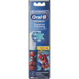 Braun Oral-B Kids Spiderman 4er Pack, Aufsteckbürste weiß