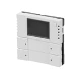 Busch-Jaeger Bedienelement zwei- und vierfach mit Raumtemperaturregler und Beschriftungsfeld, Bedienteil weiß (glänzend), Retail