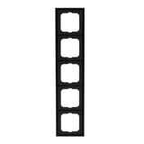 Busch-Jaeger Rahmen fünffach future linear schwarz, Retail