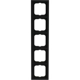 Busch-Jaeger Rahmen fünffach future linear schwarz, Retail