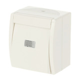 Busch-Jaeger Wipptaster mit Beleuchtung weiß, Retail