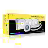 Corsair NAUTILUS 360 RS LCD, Wasserkühlung weiß