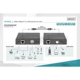 Digitus 4K HDBaseT 2.0 HDMI KVM Extender Set, HDMI Verlängerung schwarz, 100 m