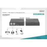 Digitus 4K HDMI HDBaseT 2.0 KVM Extender Set, HDMI Verlängerung schwarz, 100 m