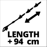 EINHELL Akku-Heckenschere GE-HH 18/45 Li T-Solo rot/schwarz, ohne Akku und Ladegerät