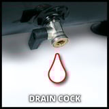 EINHELL Kompressor TE-AC 110/6 Silent Plus schwarz/rot, 550 Watt