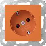 Gira Steckdose 30 Grad mit Schutzkontakt und erhöhtem Berührungsschutz orange, Retail