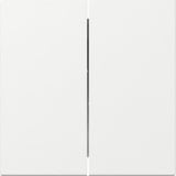 Gira Wippe zweifach gerade glänzend Kunststoff Thermoplast weiß, Retail