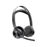 HP Poly Poly Voyager Focus 2 USB-C-C Headset schwarz, Microsoft Teams zertifiziert, USB-C/-A Adapter, Ladestation
