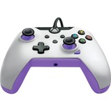 PDP Wired Controller - Kinetic White, Gamepad weiß/neon-lila, für Xbox Series X|S, Xbox One, PC