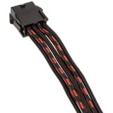 Phanteks Verlängerungskabel-Set S-Muster Black/Red, 4-teilig schwarz/rot, 50cm