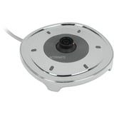 SMEG 50's Style KLF03BLEU, Wasserkocher schwarz/chrom, 1,7 Liter