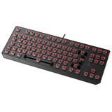 SPC Gear GK630K Tournament, Gaming-Tastatur schwarz/transparent, DE-Layout, Kailh RGB Red, Pudding Edition