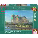 Schmidt Spiele Thomas Kinkade Studios: Notre Dame, Puzzle 1000 Teile