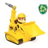 Spin Master Paw Patrol - Baustellen-Fahrzeug mit Rubble-Figur, Spielfahrzeug gelb