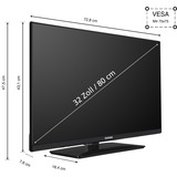 Telefunken XH32N750M, LED-Fernseher 80 cm (32 Zoll), schwarz, WXGA, Triple Tuner, Mediaplayer