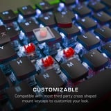 Turtle Beach Vulcan II, Gaming-Tastatur aluminium (gebürstet)/schwarz, DE-Layout, TITAN II Red