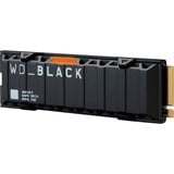 WD Black SN850X NVMe SSD 1 TB schwarz, PCIe 4.0 x4, NVMe, M.2 2280, Kühlkörper