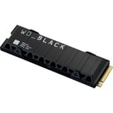 WD Black SN850X NVMe SSD 1 TB schwarz, PCIe 4.0 x4, NVMe, M.2 2280, Kühlkörper