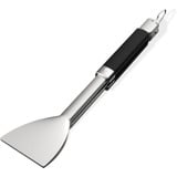 Weber Flache Grillzange für Planchas, Grillbesteck edelstahl/schwarz, mit Verschluss-System