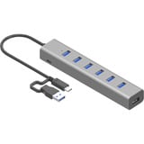 i-tec USB-C Charging Metal HUB 7 Port, USB-Hub 