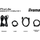 iiyama G-MASTER GB2471HSU-W1, Gaming-Monitor 60.5 cm (23.8 Zoll), weiß (matt), FullHD, Fast-IPS, HDMI, DP, G-Sync komp., USB-Hub, 240Hz Panel