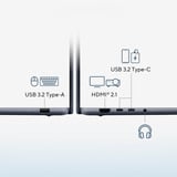 ASUS Zenbook 14 (UX3480QA-SF003W), Notebook hellblau, Qualcomm Snapdragon X X1-26-100, Qualcomm Adreno GPU, 16 GB LPDDR5X, 512 GB (512 GB SSD), Windows 11 Home