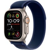 Apple Watch Ultra 2, Smartwatch titan, 49 mm, Trail Loop blau S/M, Titangehäuse, Cellular