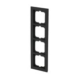 Busch-Jaeger Abdeckrahmen 4-fach, Abdeckung grau, Retail