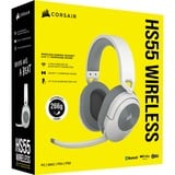 Corsair HS55 Wireless, Gaming-Headset weiß, Bluetooth, 2.4 GHz Audio