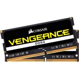 Corsair SO-DIMM 16 GB DDR4-2400 (2x 8 GB) Dual-Kit, Arbeitsspeicher schwarz, CMSX16GX4M2A2400C16, Vengeance
