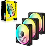 Corsair iCUE LINK LX120 RGB, Gehäuselüfter schwarz, 3er Pack, 120 mm