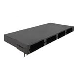 DeLOCK 19" LWL HD (High Density) Patchpanel 1 HE schwarz, für HD Kassetten oder LWL Adapter Panels