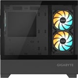 GIGABYTE C201 Panoramic, Tower-Gehäuse schwarz, Tempered Glass x 2