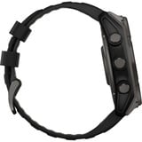 Garmin fēnix 8 - 51 mm, Solar, Sapphire, Smartwatch Carbongrau, Silikon-Armband, Edelstahl