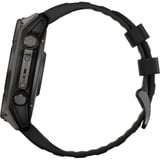 Garmin fēnix 8 - 51 mm, Solar, Sapphire, Smartwatch Carbongrau, Silikon-Armband, Edelstahl