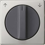 Gira Abdeckung mit Knebel für Jalousieschalter bzw. -taster edelstahl, Retail