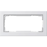 Gira Rahmen zweifach Rahmen ohne Mittelsteg glänzend weiß (glänzend), Retail