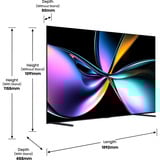Hisense 85U7Q, LED-Fernseher 215 cm (85 Zoll), schwarz (matt), UltraHD/4K, Mini-LED, Hi-View AI Engine, QLED Colour, 144Hz Panel