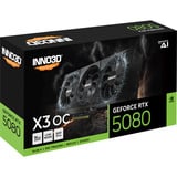INNO3D GeForce RTX 5080 X3 OC, Grafikkarte DLSS 4, 3x DisplayPort, 1x HDMI 2.1