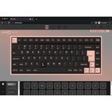 Keychron K2 Pro, Gaming-Tastatur schwarz/blaugrau, DE-Layout, Keychron K Pro Brown, Hot-Swap, Aluminiumrahmen, RGB