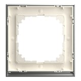 Merten Decor-Rahmen einfach mit glänzender Oberfläche aus Thermoplast, Schutzart IP20 edelstahl, Retail